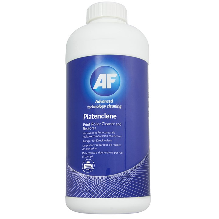 AF Platenclene 1L Bottle For Cleaning Restoring Printer And Rubber Roller Heads.1L Solution. Code PCL01L.