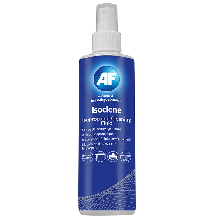 AF Isoclene - 250 ml Pump Spray Bottle Of Isopropanol Solution For Surfaces And Technical Maintenance Code ISO250