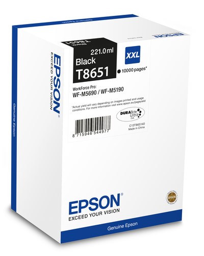 Epson T8651 Ink Cartridge Black C13T865140