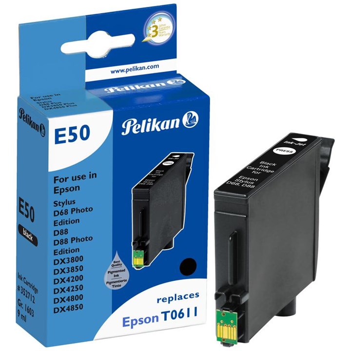 Pelikan Ink Compat For Epson T0611 Black
