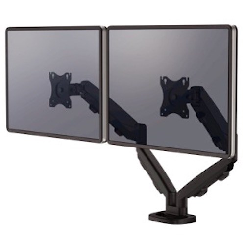Fellowes Eppa Dual Monitor Arm - Black
