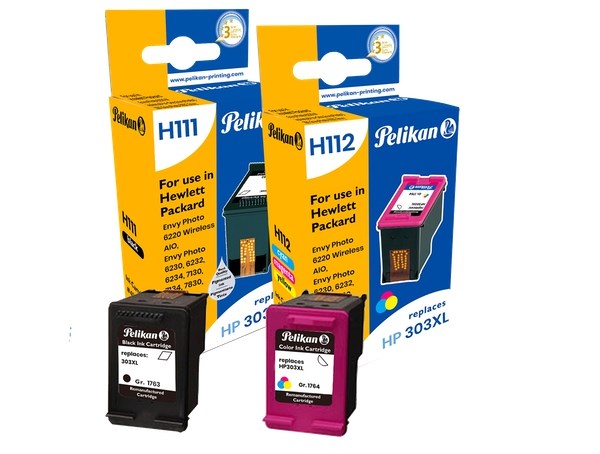 Pelikan Ink Cart For HP 303XL Multi Bk & 3-Colour (3Yn10Ae)