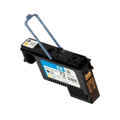 HP No.72 Printhead Matte Black and Yellow Code C9384A