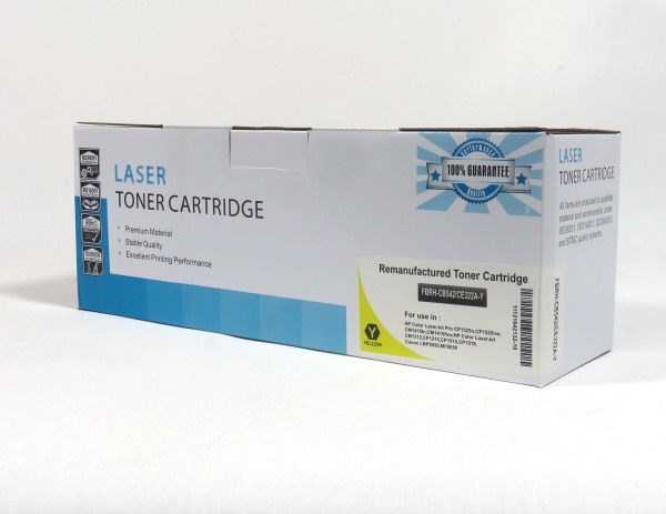 HP LJCP1215 1515 1518 Toner Yellow Remanufactured CB542A