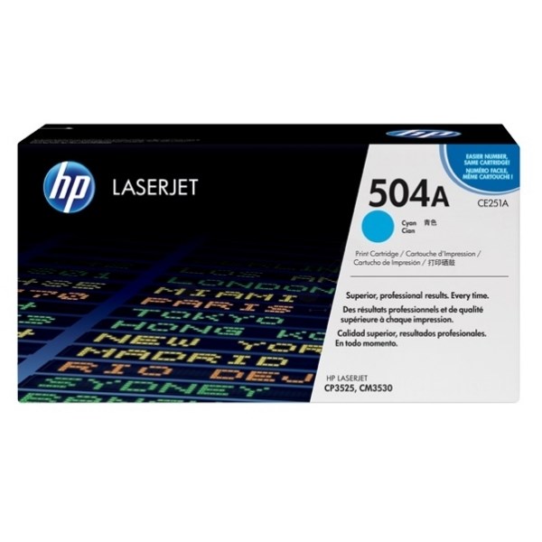 HP No.504A Laser Toner Cartridge Cyan Code CE251A