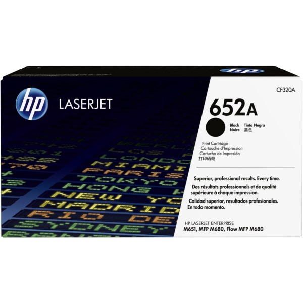 HP 652A LaserJet Toner Cartridge Black CF320A