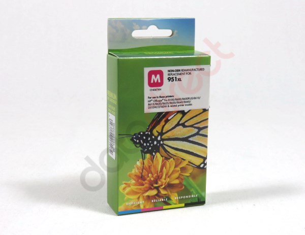 HP 951XL Ink Magenta Remanufactured CN047AE