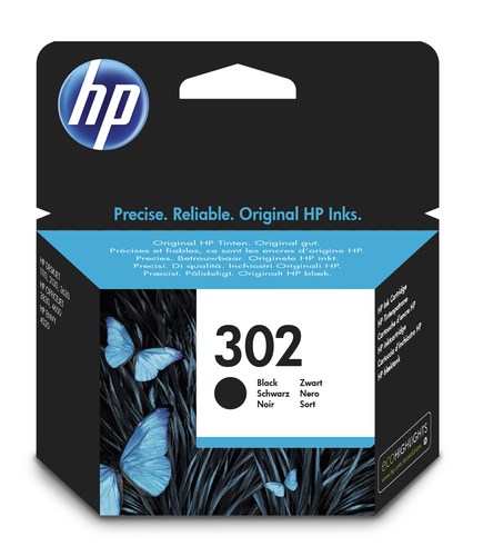 HP No. 302 Inkjet Cartridge Black F6U66AE