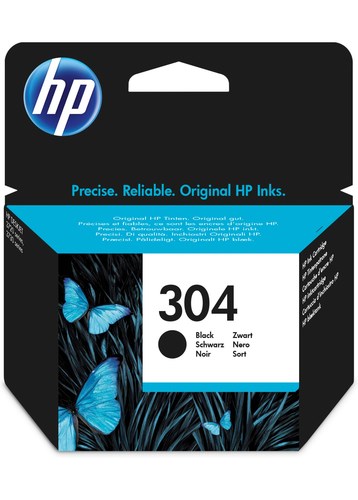 HP 304 Original Ink Cartridge Black Pack of 1 N9K06AEBGX