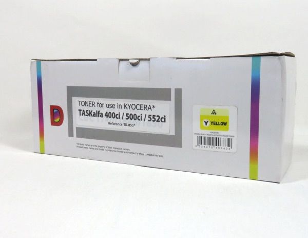 Kyocera 400 500 552 Toner Yellow Compatible TK855Y