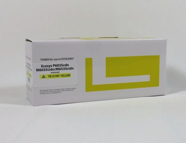Kyocera M6035 6535 6135 Toner Yellow Compatible TK5150Y