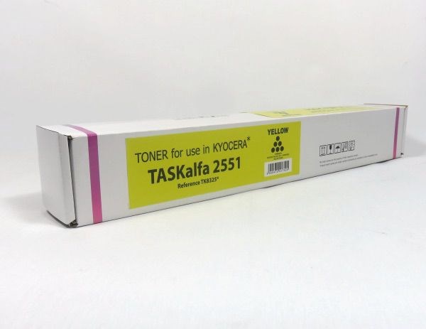Kyocera 2551 Toner Yellow Compatible TK8325C 1T02NPANL0