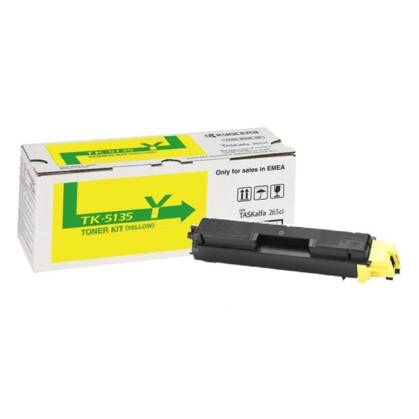 Kyocera 265 266 Toner Yellow 1T02PAANL0 TK5135Y