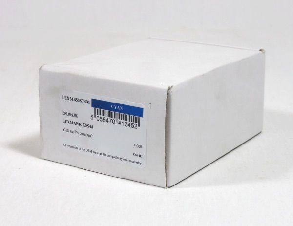 Lexmark XS544/548 Cyan Remanufactured 4K 24B5587RM