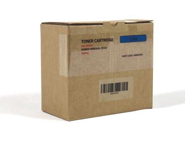 Konica Minolta C3110 3100P Dev +3110 3100P Tnr Cyan Remanufactured TNP51C