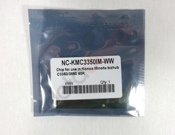 Konica Minolta C3350/3850 IU Reset Chip Cyan Magenta Yellow