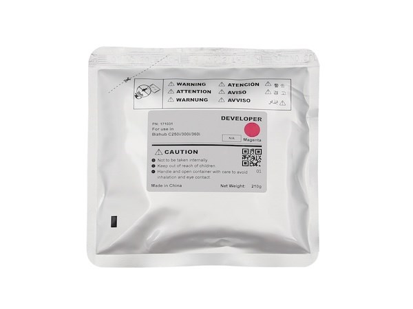 Konica Minolta C250i C300i Magenta Developer Bag Only For AAV71EH AAV70ED