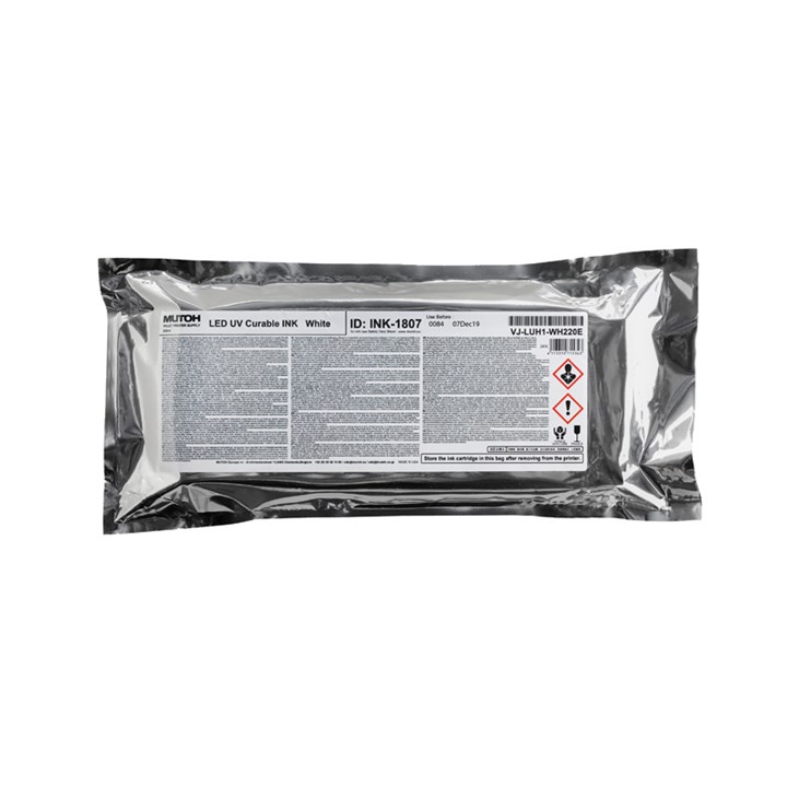 Mutoh 220 ml UH21 LED UV Ink Cassette White