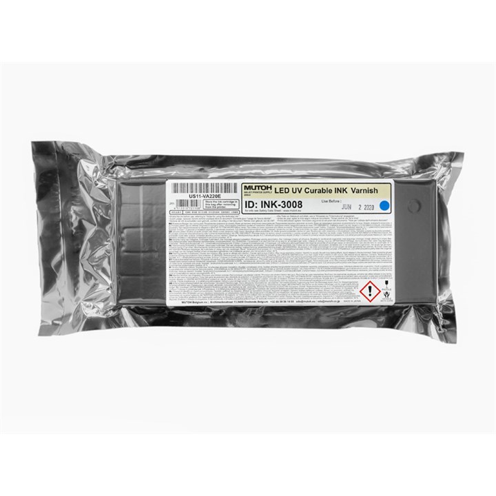 Mutoh 220 ml Flex LED UV Ink Cassette Varnish