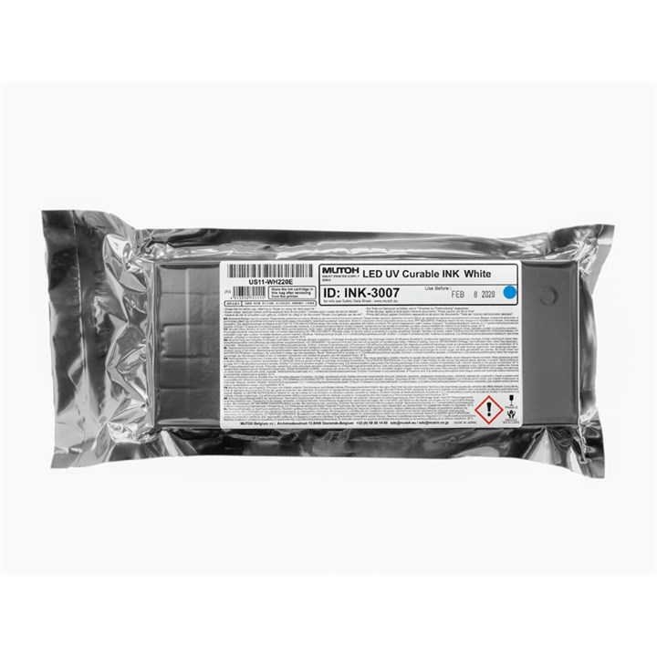 Mutoh 220 ml Flex LED UV Ink Cassette White
