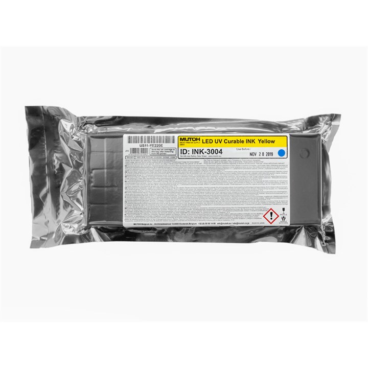 Mutoh 220 ml Flex LED UV Ink Cassette Yellow