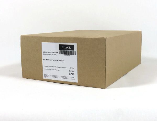 OKI B710/720/730 Toner Black Remanufactured 1279001RM 15K