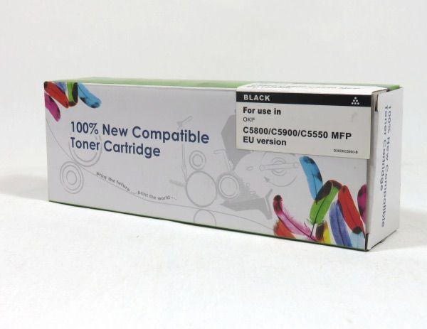 Oki C5800 5900 5550 Toner Black Compatible 43324424C