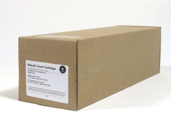 Oki B412DN 432DN 512DN Toner Black Remanufactured 7K