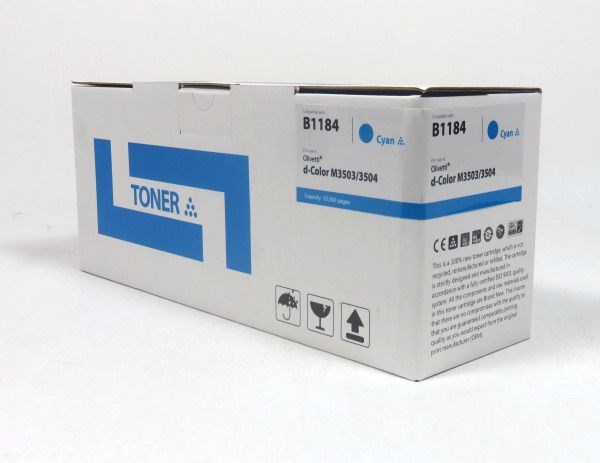 Olivetti D COLOR M3503/3504 Toner Cyan B1184 Compatible 10K