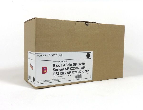 Ricoh SPC231 232 242 310 311 312 Toner Black Remanufactured 406479RM