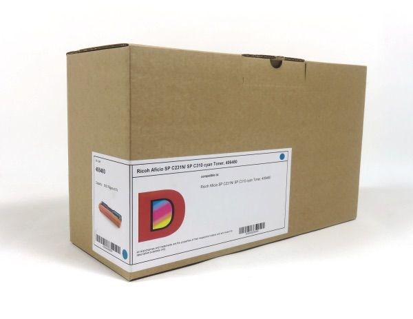 Ricoh SPC231 232 242 310 311 312 Toner Cyan Remanufactured 406480RM