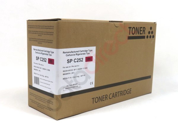 Ricoh SPC 252DN SF Toner Magenta Remanufactured 6K 407718