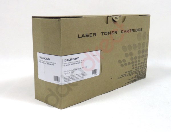 Ricoh Spc250 260 261 Toner Yellow Reman 407546