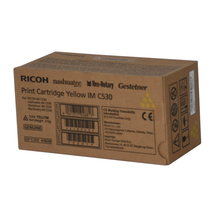 Ricoh IMC530 Toner Yellow 418243