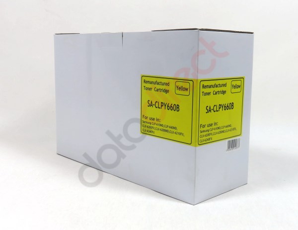 Samsung PLAIN BOX CLP610 / 660 Yellow Remanufactured Toner