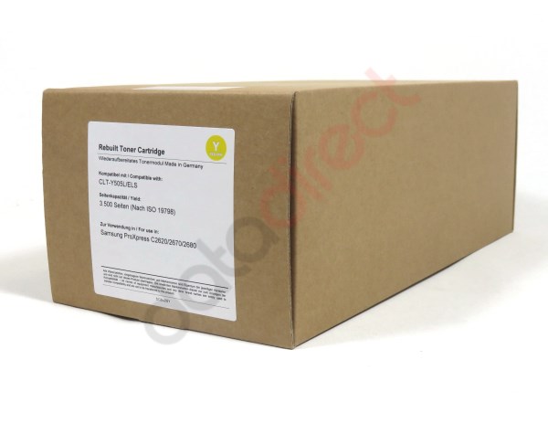 Samsung C2620/2670/2680 Toner Yellow Remanufactured 3.5K CLTY505LRM