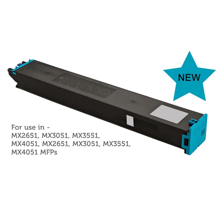 Sharp MX2630 3050 3070 3060 MX61GTCA Cyan Toner Compatible