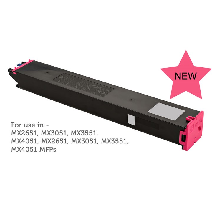 Sharp MX2630 3050 3070 MX61GTMA Magenta Toner Compatible