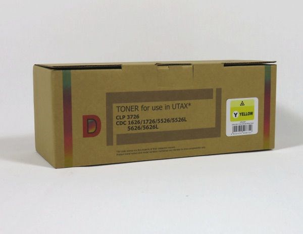 Utax CLP1726 3726 4726 1626 Toner Yellow Compatible 4472610016C