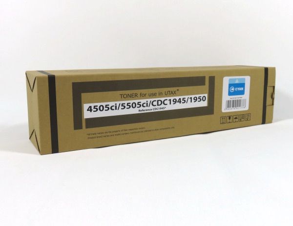 Utax CDC1945 1950 4505 5505 Toner Cyan Compatible 654510011C