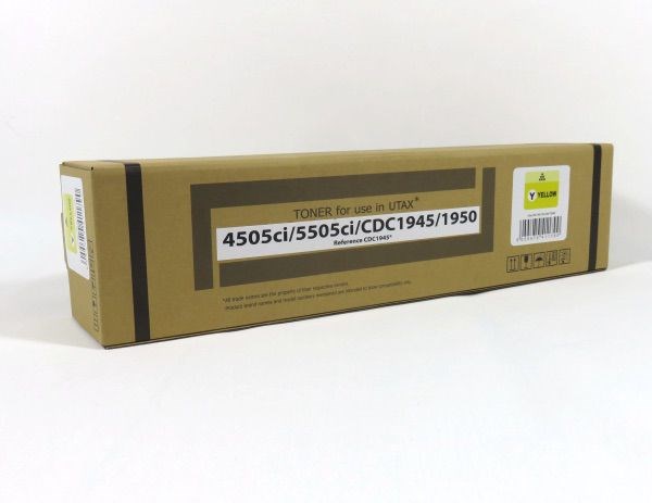 Utax CDC1945 1950 4505 5505 Toner Yellow Compatibles 654510016C
