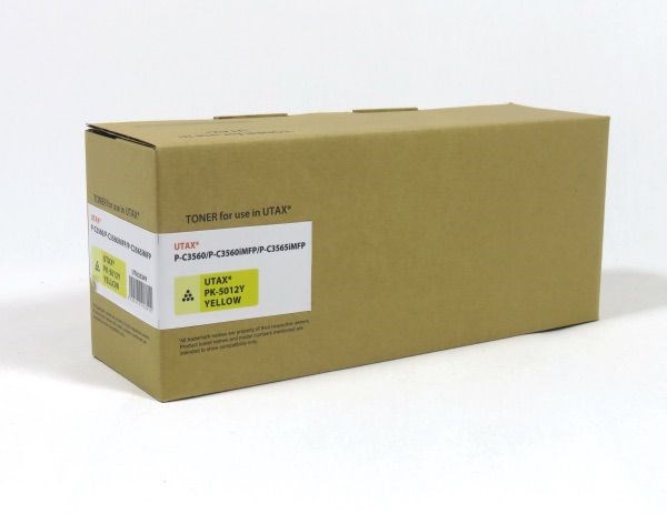 Utax PK5012Y PC3560 3565 Toner Yellow Compatible 1T02NSAUT0