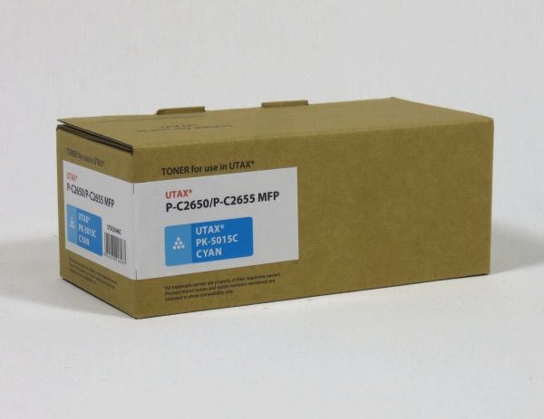 Utax PK5015C P C2650 2655 MFP Toner Cyan Compatible 3K