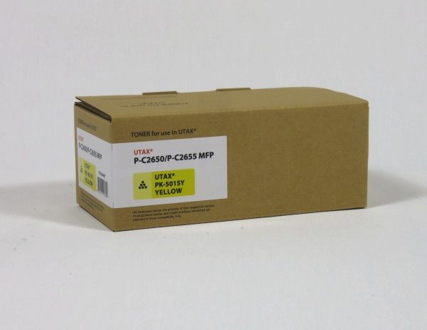 Utax PK5015Y P C2650 2655 MFP Toner Yellow Compatible 3K
