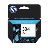 HP 304 Original Ink Cartridge Tricolour Pack of 1 N9K05AEBGX