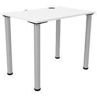 WFH 02 White Laminated Top MDF   White Legs